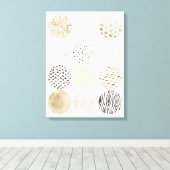 Neutrales Abstraktes Kreismuster Leinwanddruck (Insitu (Holzboden))