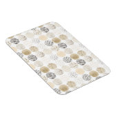 Neutrales Abstraktes Kreismuster Magnet (Rechte Seite)