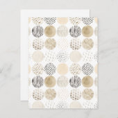 Neutrales Abstraktes Kreismuster Postkarte (Vorne/Hinten)