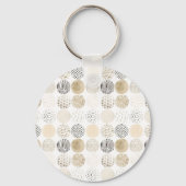 Neutrales Abstraktes Kreismuster Schlüsselanhänger (Vorderseite)