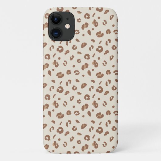 Neutrales abstraktes Leoparden-Druckmuster | Moder Case-Mate iPhone Hülle (Rückseite)