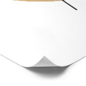 Neutrales abstraktes Linienform-Poster Poster (Ecke)