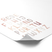 Neutrales Alphabet ABC-Lehrplakat Poster (Ecke)