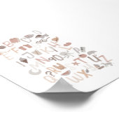 Neutrales Alphabet-englisches Plakat (Ecke)