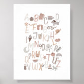 Neutrales Alphabet-englisches Plakat (Vorne)