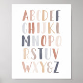 Neutrales Alphabet-Kinderzimmer Poster (Vorne)
