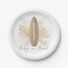 Neutrales Baby an Bord Pappteller