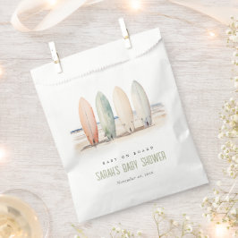 Neutrales Baby an Bord Surfbrett Babydusche Geschenktütchen