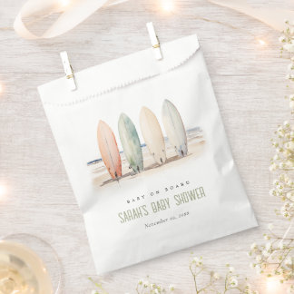 Neutrales Baby an Bord Surfbrett Babydusche Geschenktütchen
