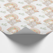 Neutrales Baby-Bunny-Wrapping-Papier Geschenkpapier (Ecke)