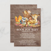 Neutrales Baby-Duschbuch für Jungtiere Begleitkarte (Vorne/Hinten)