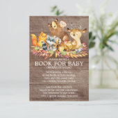 Neutrales Baby-Duschbuch für Jungtiere Begleitkarte (Stehend Vorderseite)