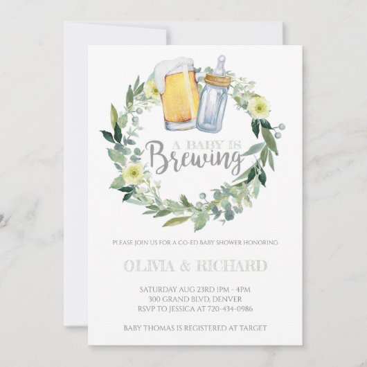 Neutrales Baby für das Geschlecht wird Babydusche  Einladung (Vorderseite)