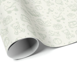 Neutrales Baby-Geschenkwrap Geschenkpapier