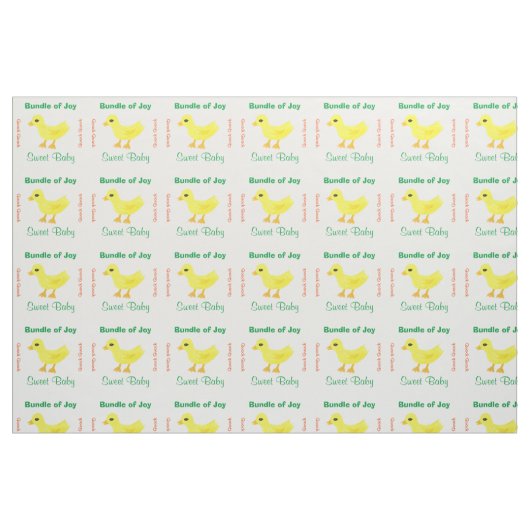 Neutrales Baby-Grün-Gelbente Stoff (Fat Quarter (45,7 x 55,9 cm))
