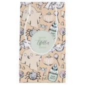 Neutrales Baby Halloween Pumpkin Ghost Kleine Geschenktüte (Vorderseite)