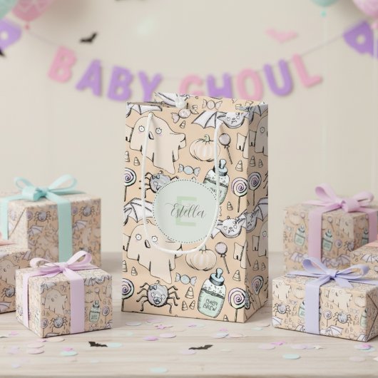Neutrales Baby Halloween Pumpkin Ghost Kleine Geschenktüte