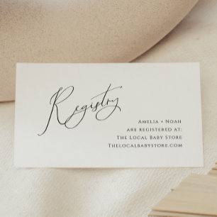 Neutrales Baby-Register für das weibliche Geschlec Begleitkarte