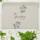 Neutrales Bauernhaus Geschirrtuch (Gefaltet)