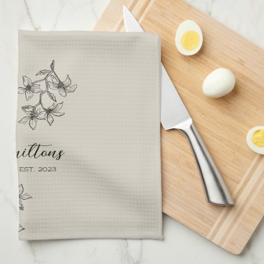 Neutrales Bauernhaus Geschirrtuch (Viertel Falte)