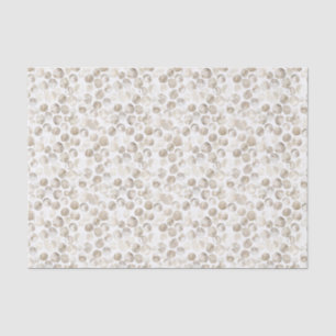 Neutrales Beige Creme Weiß Wasserfarbe Punkte Must Seidenpapier