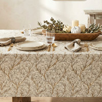 Neutrales Beige Gold Botanisches Blatt William Mor