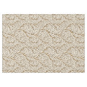 Neutrales Beige Gold Botanisches Blatt William Mor Tischdecke (Vorderseite (Horizontal))