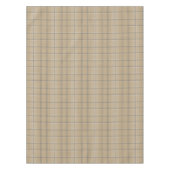 Neutrales Beige Karo Tartan Tischdecke (Vorderseite)