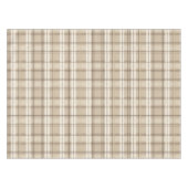 Neutrales Beige Karo Tartan Tischdecke (Vorderseite (Horizontal))