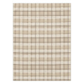 Neutrales Beige Karo Tartan Tischdecke (Vorderseite)