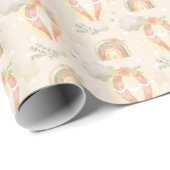 Neutrales Beige Tan Baby Wrapping Paper Geschenkpapier (Rolleneckpunkt)