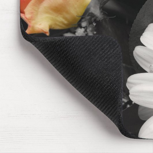 Neutrales Blumendesign Mousepad (Ecke)