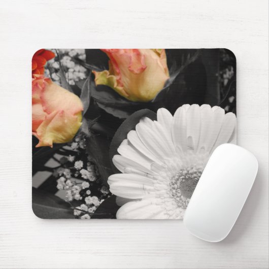 Neutrales Blumendesign Mousepad (Mit Mouse)