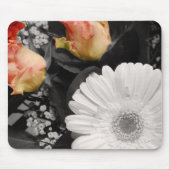 Neutrales Blumendesign Mousepad (Vorne)