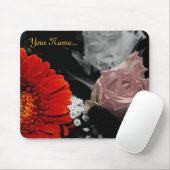 Neutrales Blumendesign Mousepad (Mit Mouse)