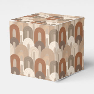 Neutrales Bogen Abstract Muster Geschenkschachtel