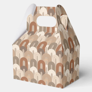 Neutrales Bogen Abstract Muster Geschenkschachtel