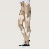 Neutrales Bogen Abstract Muster Leggings (Links)