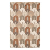 Neutrales Bogen Abstract Muster Mini Klemmbrett (Rückseite)