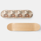 Neutrales Bogen Abstract Muster Skateboard (Horizontal)