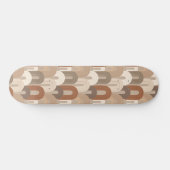 Neutrales Bogen Abstract Muster Skateboard (Horizontal)