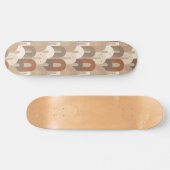 Neutrales Bogen Abstract Muster Skateboard (Horizontal)