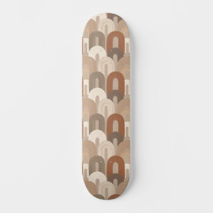 Neutrales Bogen Abstract Muster Skateboard