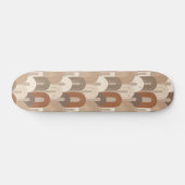 Neutrales Bogen Abstract Muster Skateboard (Horizontal)