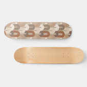 Neutrales Bogen Abstract Muster Skateboard (Horizontal)