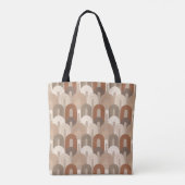 Neutrales Bogen Abstract Muster Tasche (Rückseite)