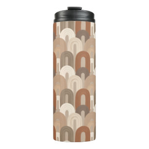 Neutrales Bogen Abstract Muster Thermosbecher
