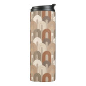 Neutrales Bogen Abstract Muster Thermosbecher (Nach links gedreht)
