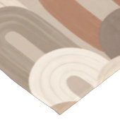Neutrales Bogen Abstract Muster Tischdecke (Schrägansicht)