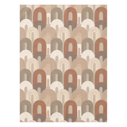 Neutrales Bogen Abstract Muster Tischdecke (Vorderseite)
